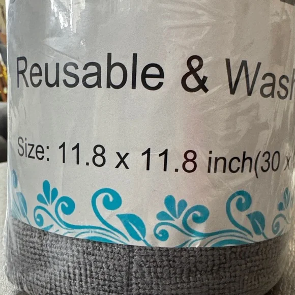 40-pc Homaxy Gray Reusable & Washable Microfiber Lint-free Cleaning Cloths - Picture 6 of 8